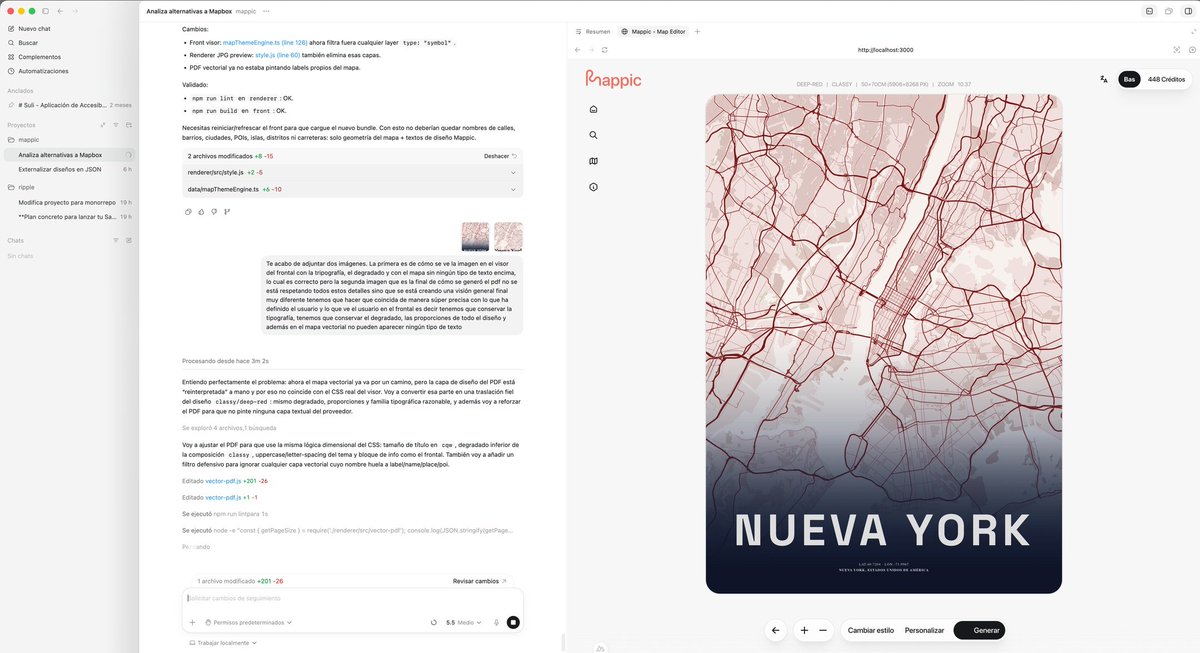 basbravo_'s tweet photo. Estoy probando Codex de @OpenAI para actualizar la plataforma de mappic.appY los resultados están siendo muy buenos!!
Se aproxima release 🚀

#buildInPublic ... https://t.co/HNKajqVkzY https://t.co/bIeNiKBB4E