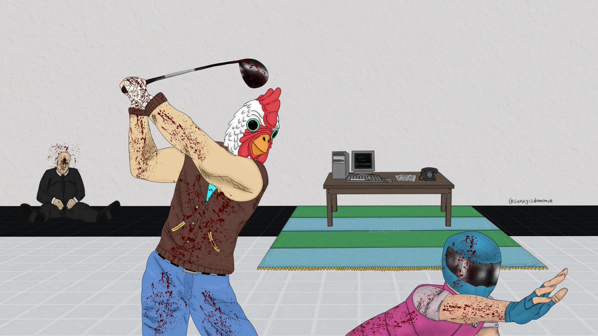 sunnyisdummie's tweet image. Jacket vs Biker fanart

I’m new to digital drawing, I tried my best. I hope you like it :P

#hotlinemiami #jacket #fanart #digital