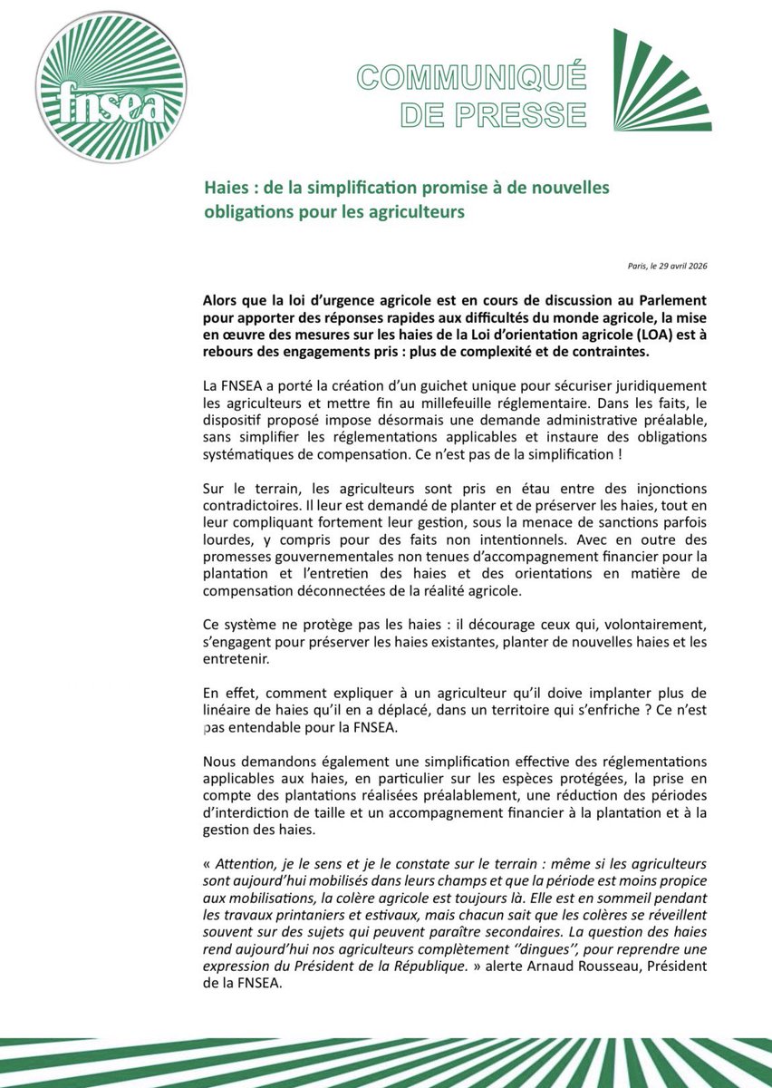 La FNSEA tweet media