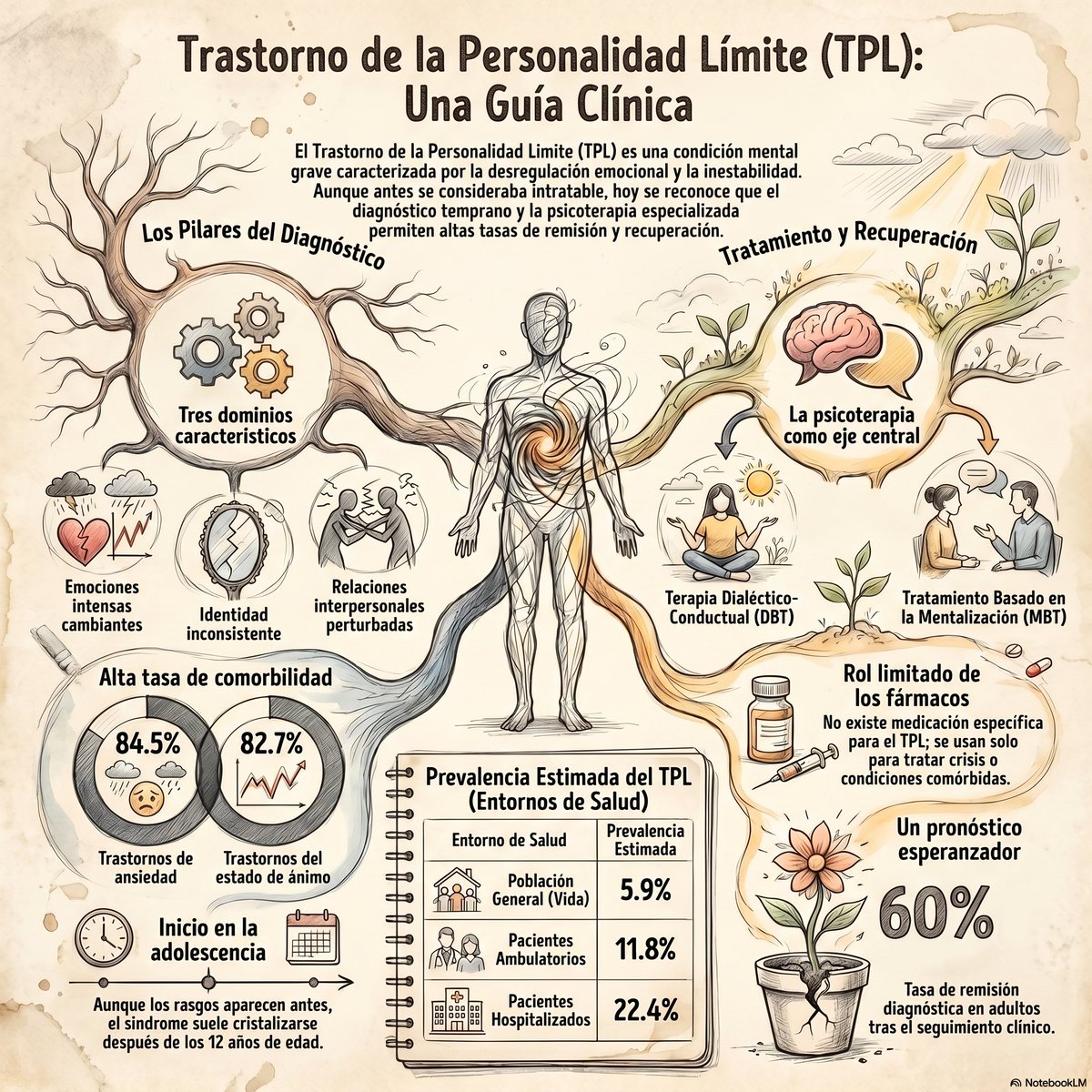 La depresión no es solo “sentirse triste”. Es un síndrome clínico con impacto funcional real, riesgo de suicidio hasta 8 veces mayor y aumento de mortalidad general.

La evidencia actual es clara: 
– Psicoterapia estructurada (TCC, activación conductual, terapia interpersonal) →