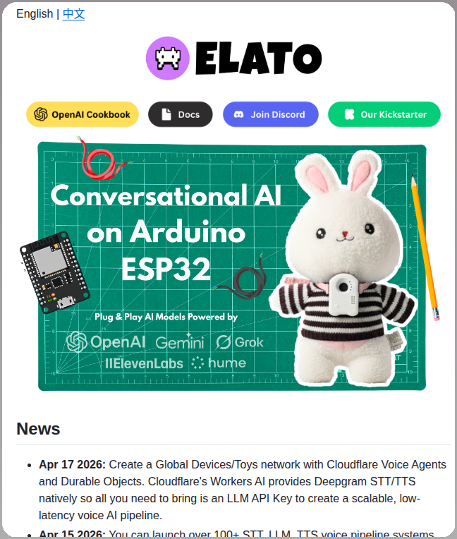 tom_doerr's tweet photo. Conversational AI on Arduino ESP32

https://t.co/ZNWS2hXpW2 https://t.co/1lMz4AeSPE