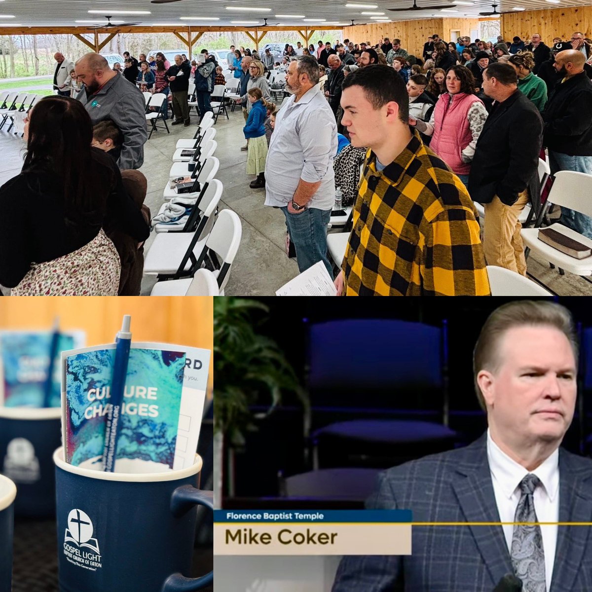 MikeCMinistries's tweet photo. Gospel Light Baptist Church in Eaton, OH will be hosting Mike Coker Ministries for our next Evangelism Emphasis weekend and Revival May 2-6. Mike will conduct the Winning 101 Evangelism Training seminar 9AM-12:30PM on Sat May 2. https://t.co/6iQipFbCnY