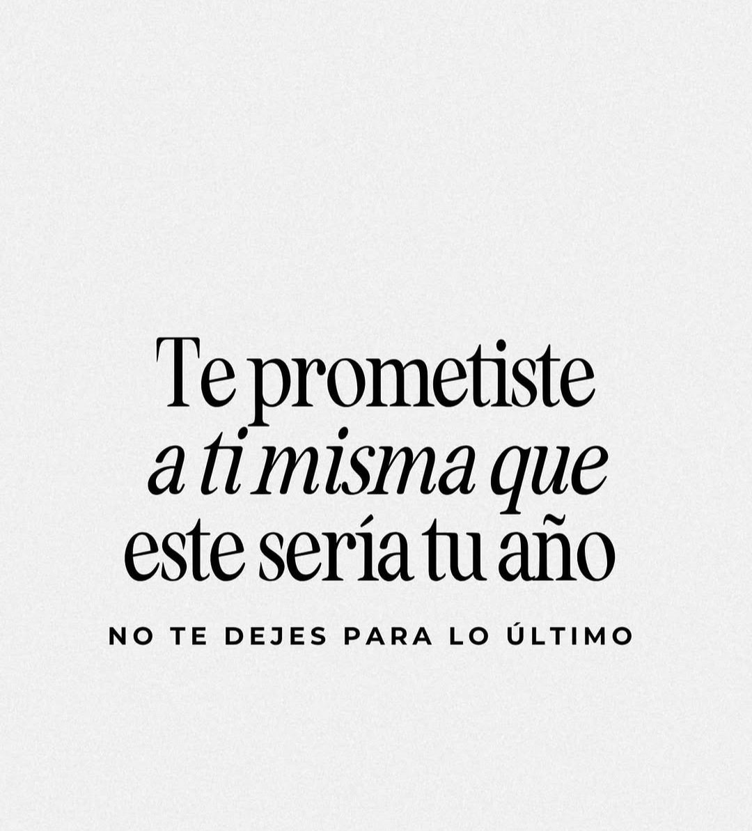 No te dejes para lo último!!