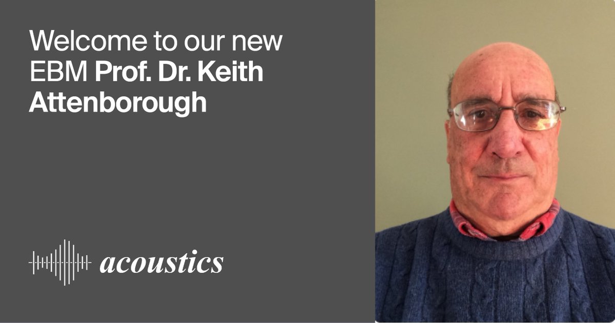 Acoustics_MDPI's tweet image. 📢 Editorial Board Announcement

We are pleased to welcome Professor Dr. Keith Attenborough (@OpenUniversity) as a new #EditorialBoardMember of #Acoustics.

We look forward to working together to support high-quality research.
📌 brnw.ch/21x22U6

#MDPIAcoustics #EBM
