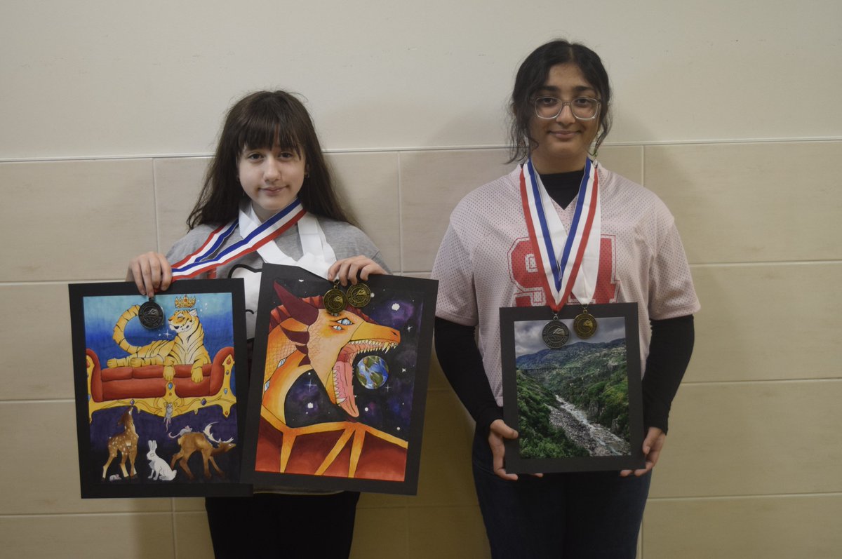 GatewayCPS's tweet photo. Our middle school artists recently competed at @TXarted. Nine gators students brought home 1st place gold medals for Regionals!  Great Job to Kush, Shreeman, Advay, Nasiah, Layla, Razia and Nasiah.   We had two State Platinum medals: Charlotte and Zainab.  Congrats Gators! https://t.co/MZNSASfpw4