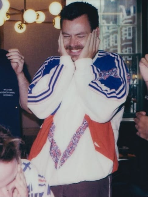 he was so happy when he finished the album 🥹