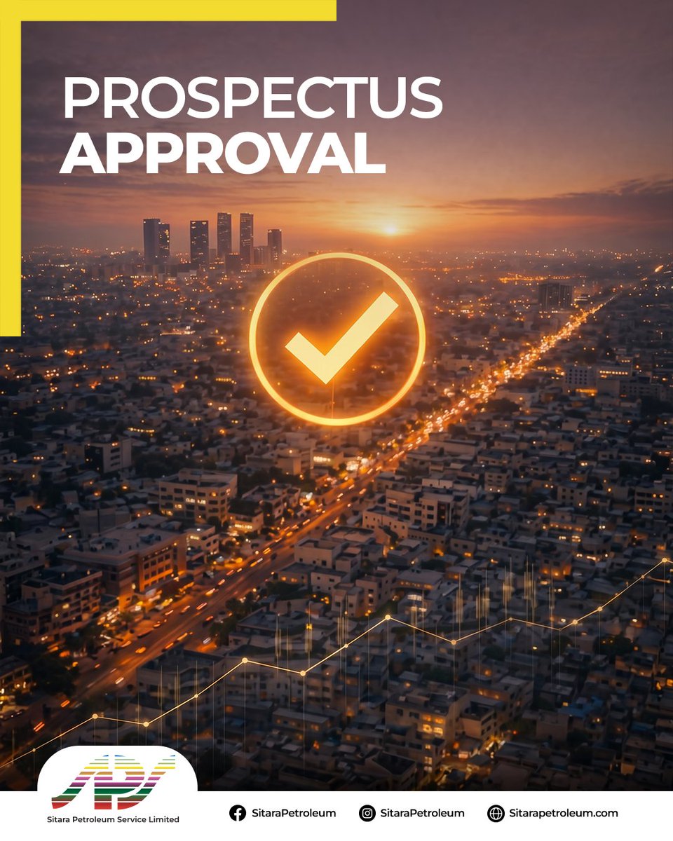 sitarapetroleum's tweet image. Approval has been granted for the issuance, circulation, and publication of Sitara Petroleum’s Prospectus, marking a key step towards IPO execution.

#SPS #IPO #Prospectus #SECP #PSX #SitaraPetroleum #Regulatory