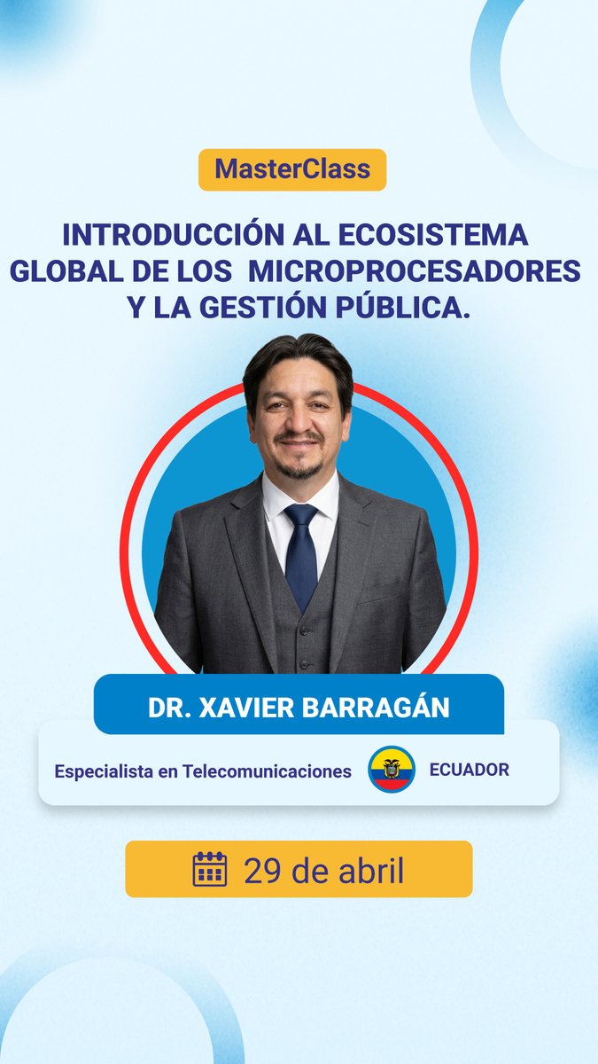 Impulsa tu conocimiento en tecnología y gestión pública 🚀

Accede en directo: meet.google.com/xzr-wyqx-asn

Una oportunidad única para comprender la convergencia entre tecnología y sector público.
#managua #masterclaas