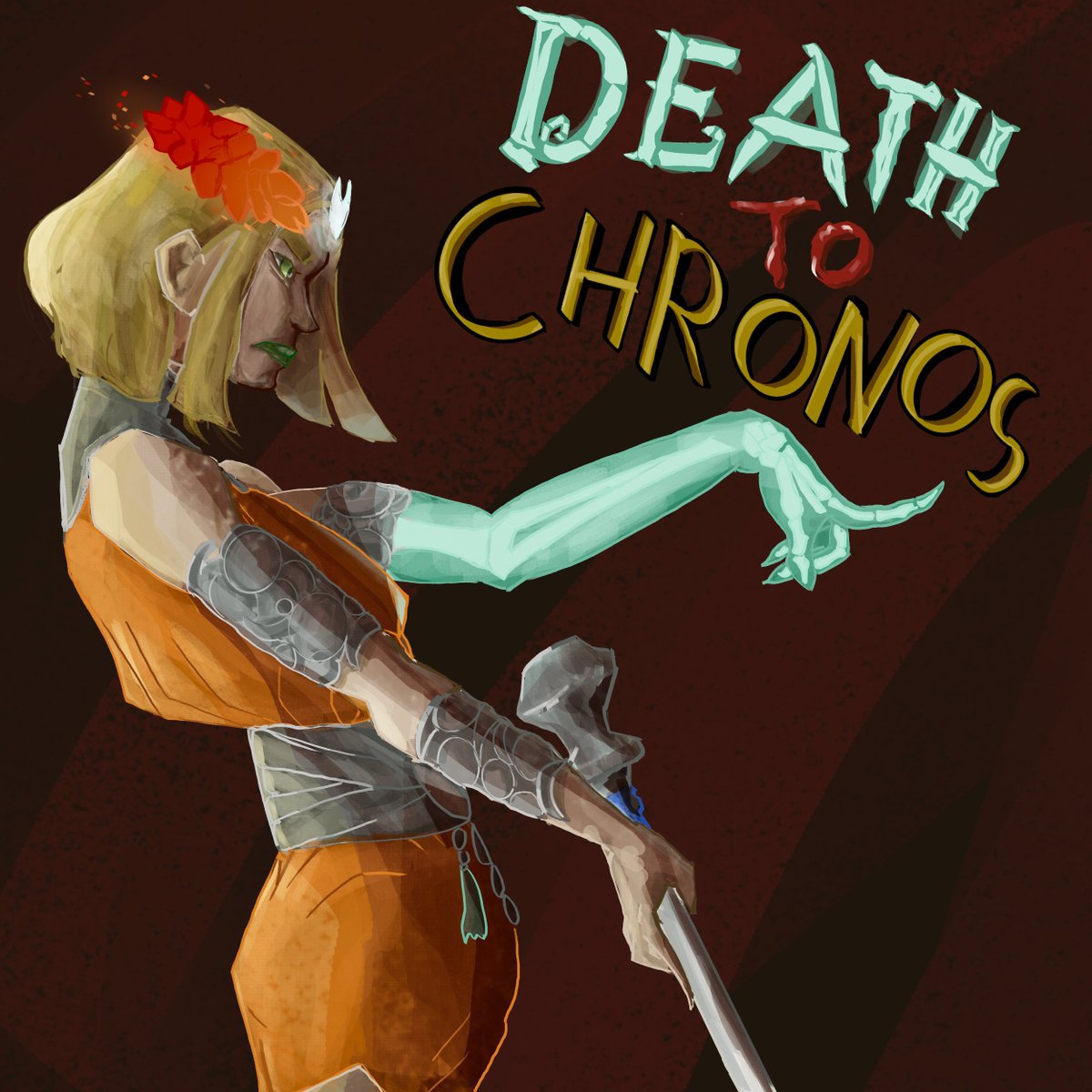 DelayCreo's tweet photo. "Death to Chronos"  

#hades2 #melinoe #fanart https://t.co/X8HGG2CUMO