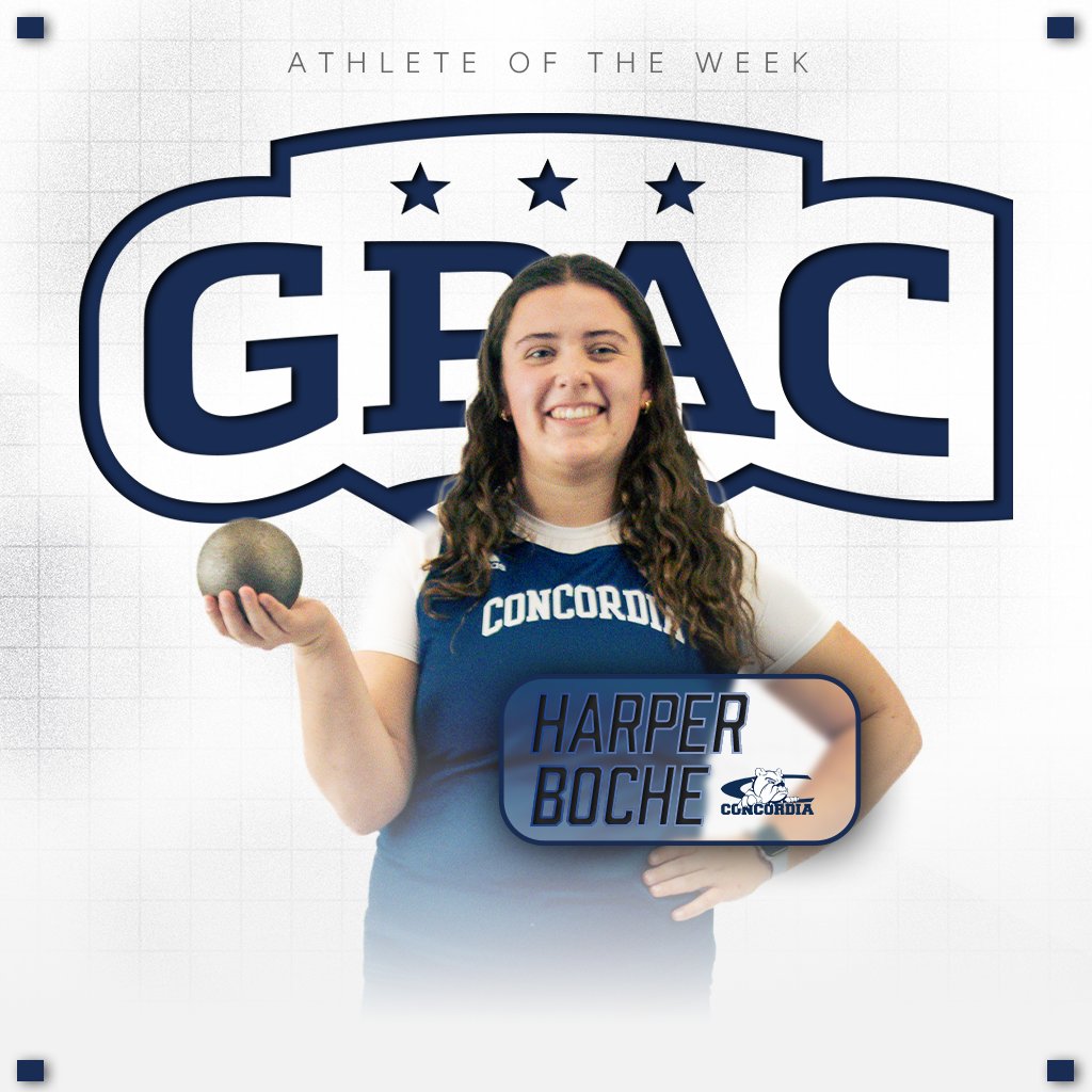 cunebulldogs's tweet photo. 🎽 Harper Boche

🏅 GPAC Women's Field Athlete of the Week

📊 Hammer PR of 178' 9" at Prairie Wolf Invite

🔗 https://t.co/lNl5O2sKYk https://t.co/pE9mHWior0