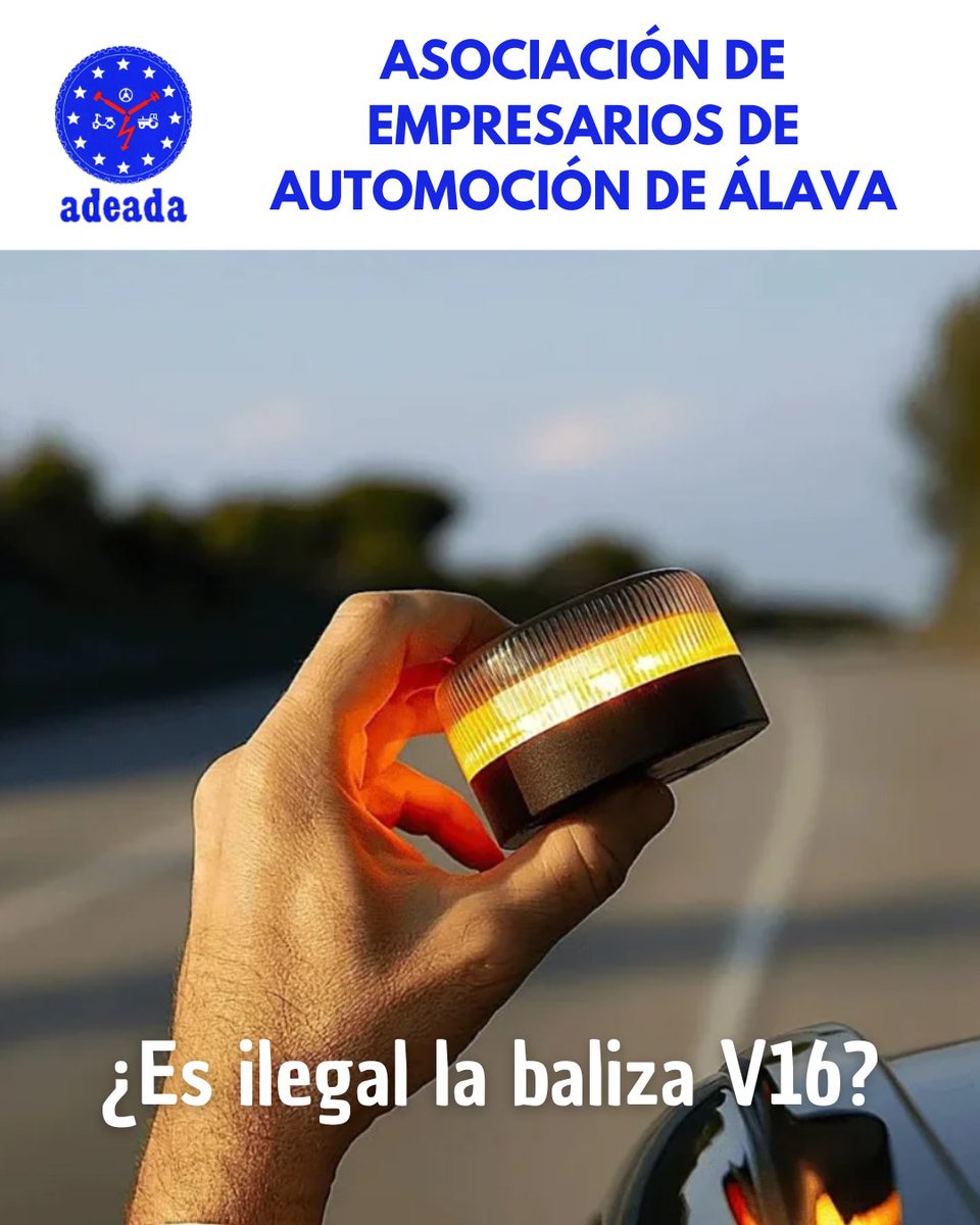 adeada_alava's tweet photo. ¿La baliza V16 es ilegal?🚨
Ante las dudas aclaramos: la normativa española sigue VIGENTE y es obligatoria en caso de emergencia.
La Comisión Europea cuestionó el procedimiento administrativo de notificación, pero la ley NO se ha anulado. ¡No te la juegues!🚗

#SeguridadVial #V16 https://t.co/9qbMVAqlzX