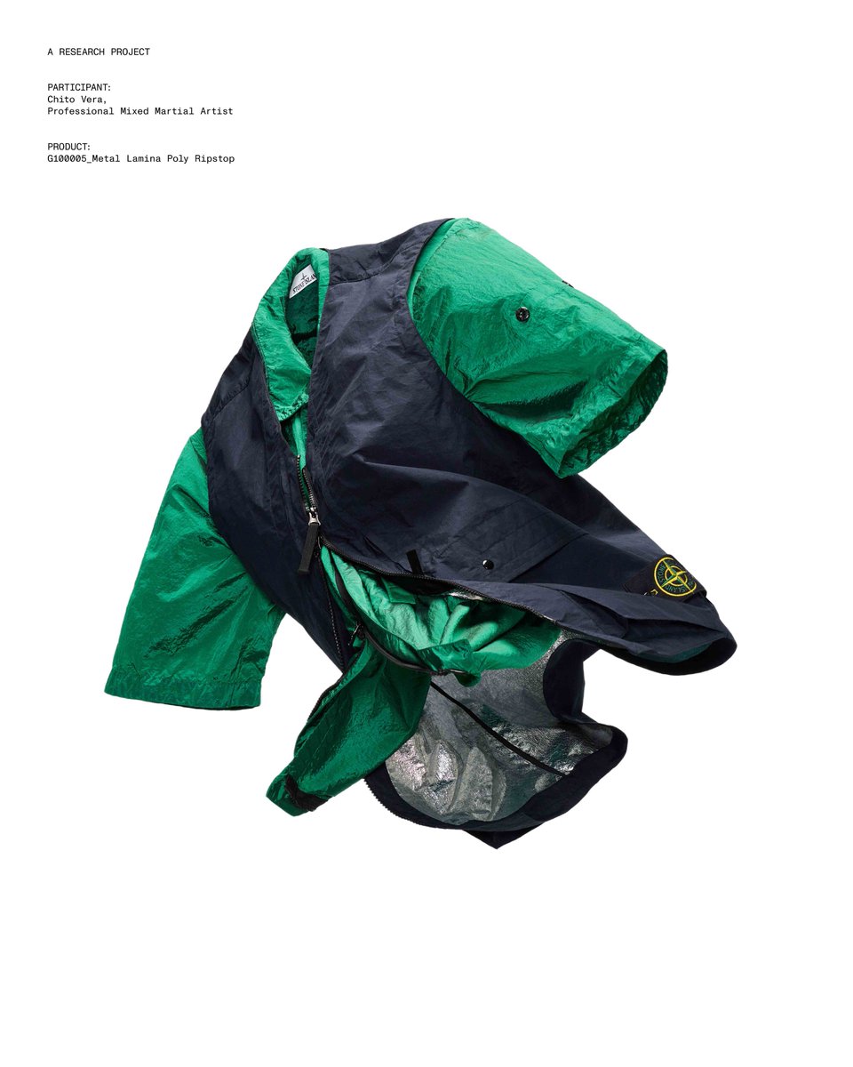 stoneisland's tweet photo. G100005 Metal Lamina Poly Ripstop, a utility vest made from a recycled polyester micro ripstop, laminated on the inside with an aluminium film.
#StoneIslandSS26 #TheCompassInside #ResearchFormFunction https://t.co/4Wn3rI2qZQ