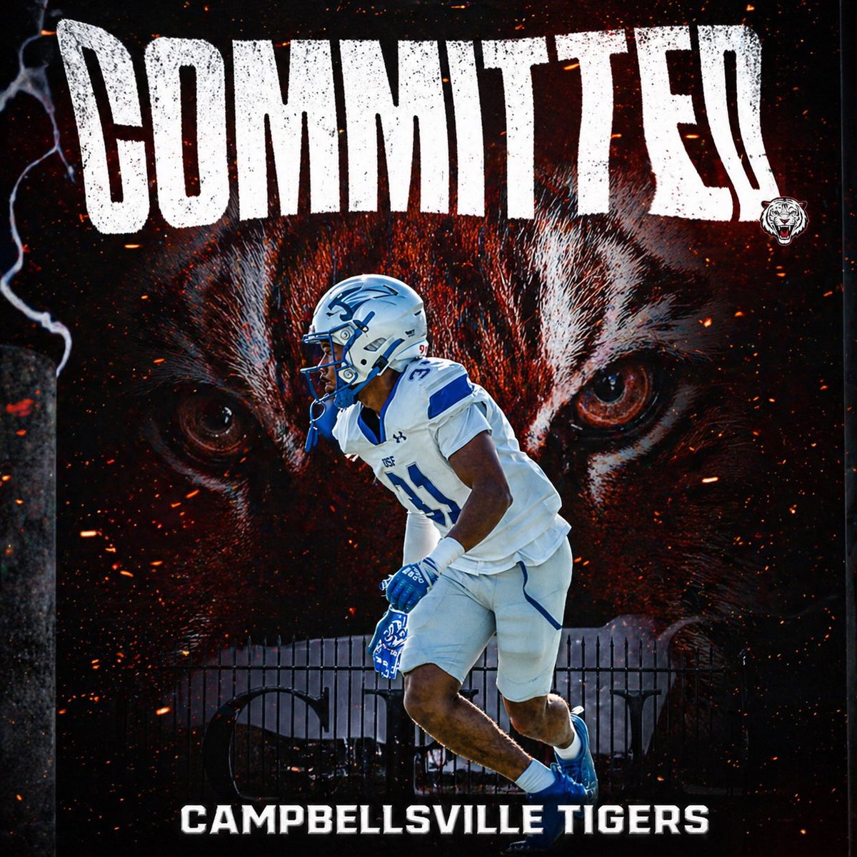 I’m blessed to say I have committed to @cvilletigersFB I would like to thank @coachatwood23 and the rest of the coaching staff for this opportunity to be a tiger !!!