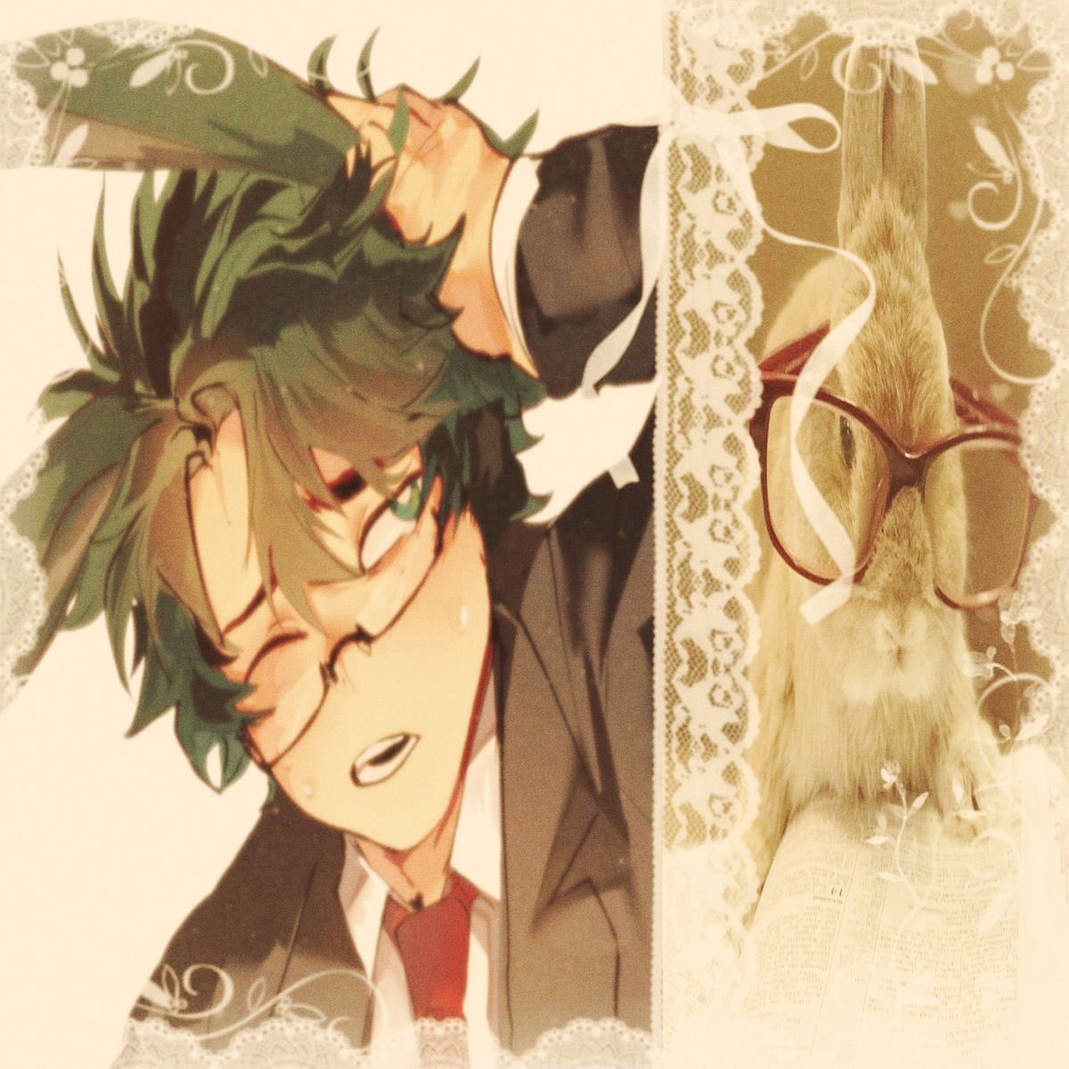 _katsukikitty's tweet photo. Hai my little bunnies! Okay so I plan on having the second chapter out by May 1st!! I know I’m like a super unreliable author rn, but I SWEAR it’ll be done. ALSO this one might be a bit shorter due to how I don’t wanna start a new plot point on top of this chapters current one 💚 https://t.co/4pLADDiZbF
