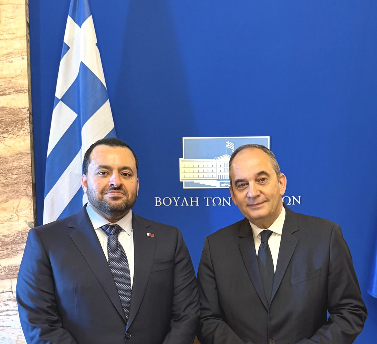 QNAEnglish's tweet image. State Minister at Ministry of Foreign Affairs Discusses bilateral Relations with Greek Officials
#QNA #Qatar #Greece
bit.ly/4ddN9pJ