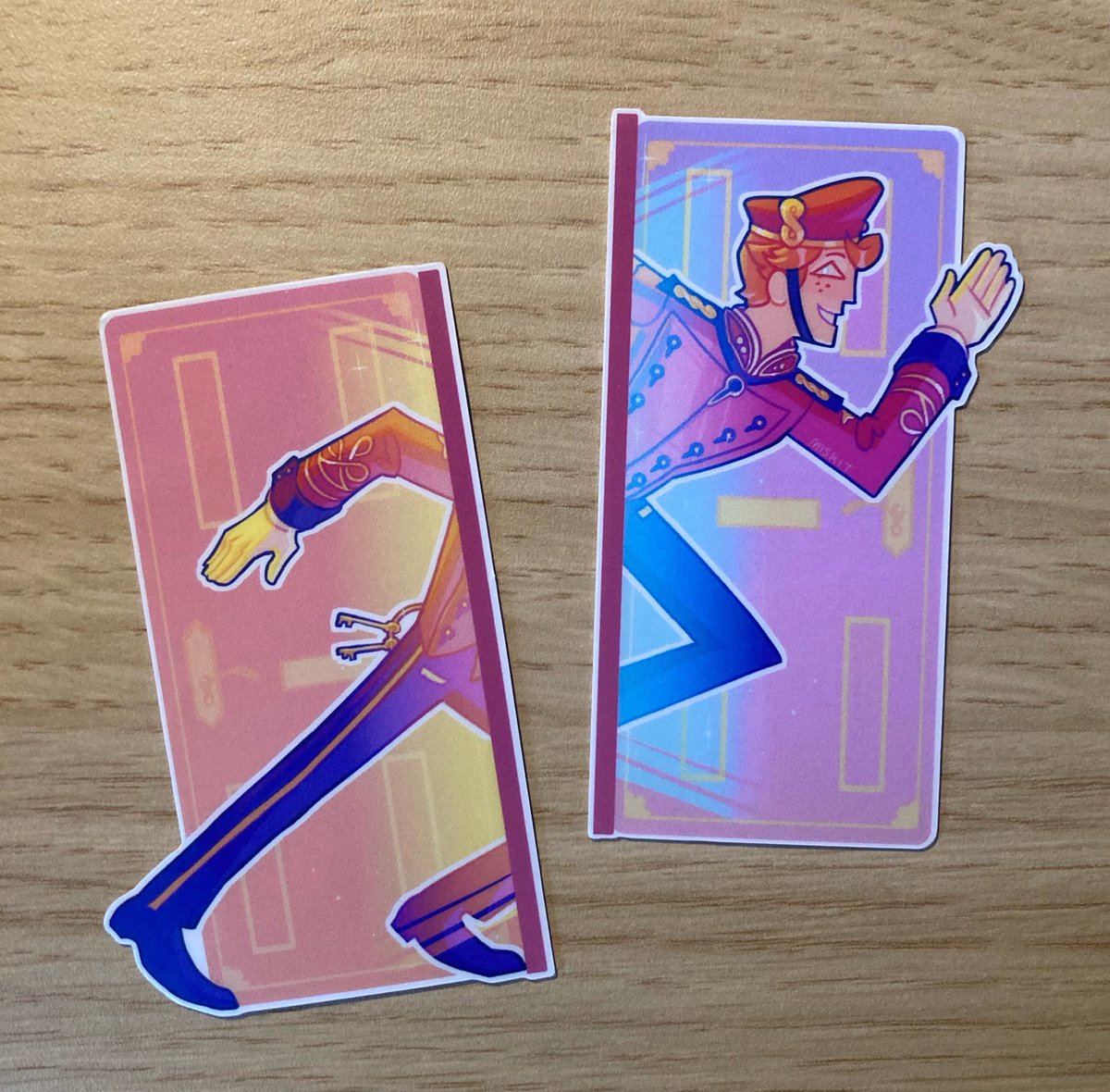 j4ck4lope's tweet photo. super awesome doorman sticker set by @miskit arrived!! can’t wait to put these on my sketchbook i love how creative they are :3 https://t.co/3cEp8DRW2Y