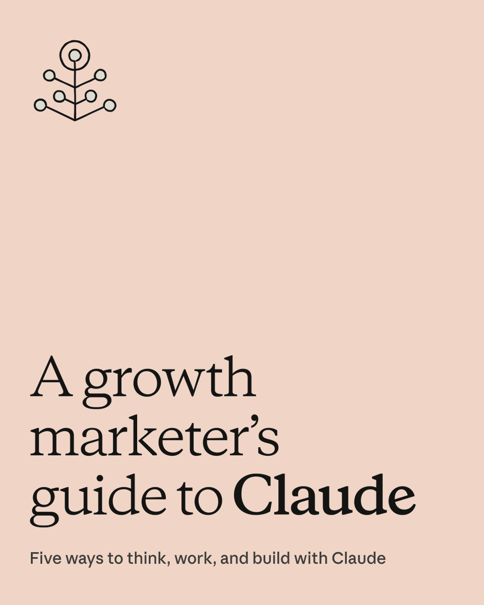 most growth marketers use AI to rewrite headlines and call it a day. here's how I actually use Claude on the growth marketing team at <a href="/AnthropicAI/">Anthropic</a> across chat, Claude Cowork, and Claude Code 👇