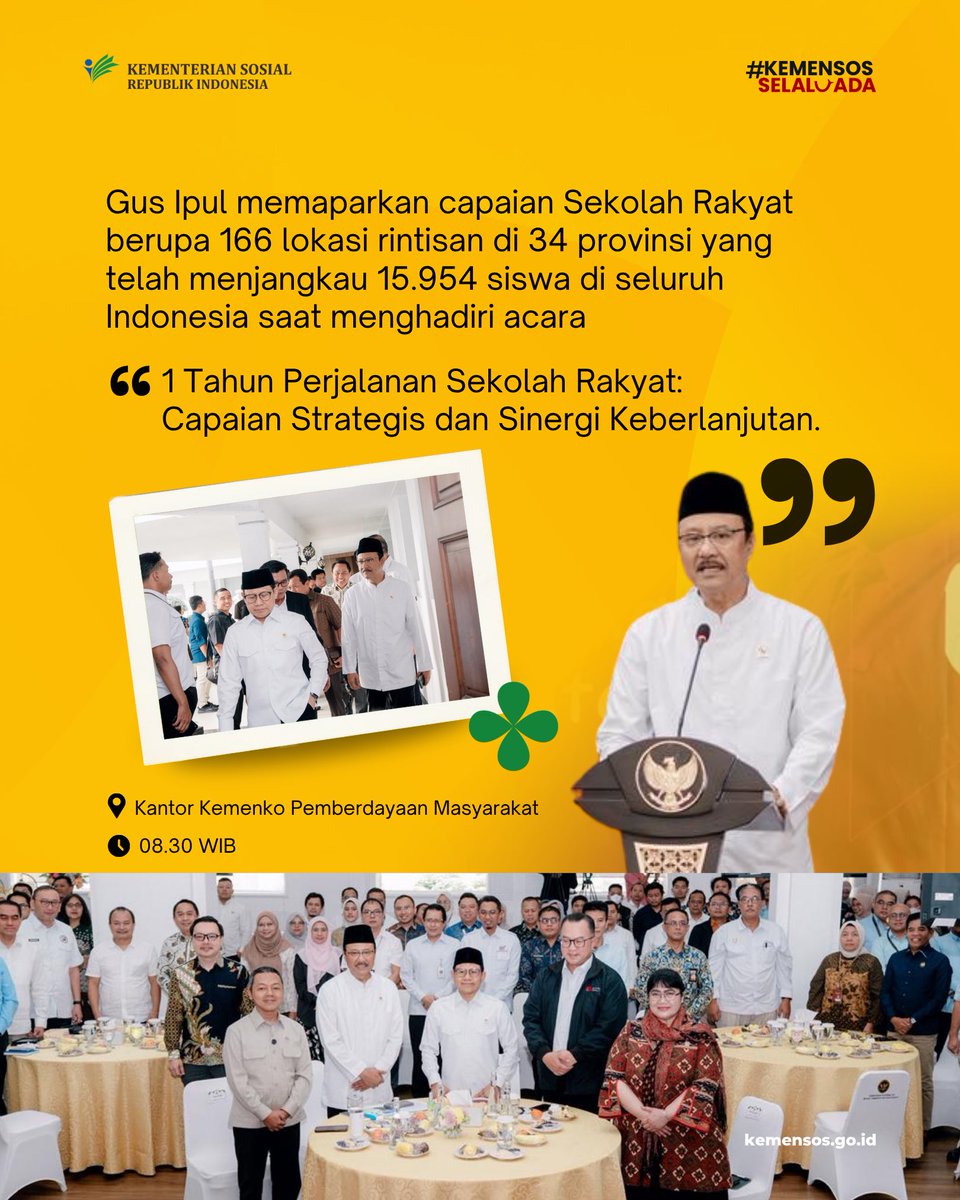 KemensosRI's tweet photo. Pembangunan Sekolah Rakyat permanen terus dipercepat untuk membuka akses pendidikan yang lebih luas bagi anak-anak dari keluarga miskin, setelah tahap rintisan menjangkau ribuan siswa. https://t.co/I5gB7q1zsr