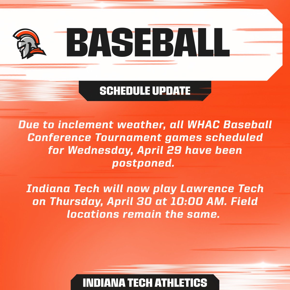 Indiana Tech Warriors tweet media