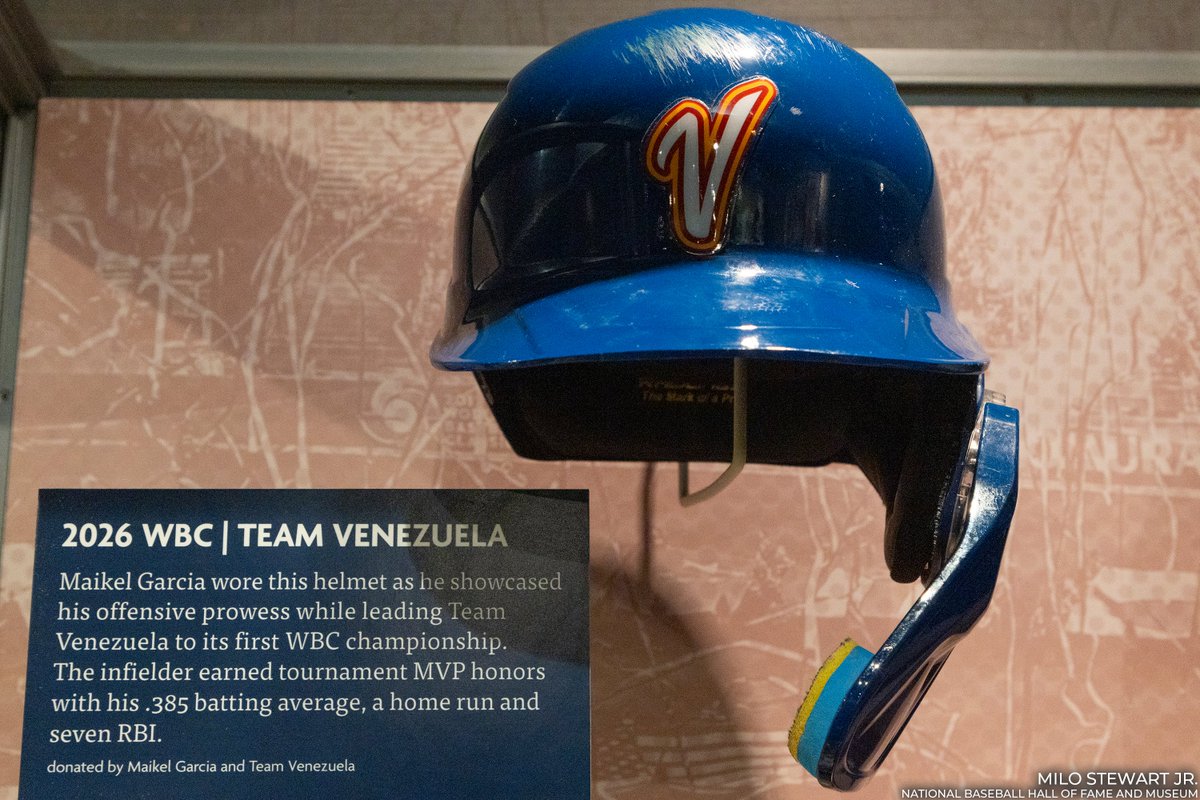 Venezuela in Cooperstown. 🇻🇪

Artifacts from the <a href="/WBCBaseball/">World Baseball Classic</a> champions are now on exhibit in the Museum!