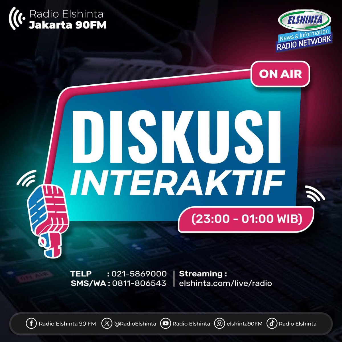 RadioElshinta's tweet photo. #DiskusiInteraktif: Bagaimana mempercepat realisasi pembenahan perlintasan kereta sebidang seperti yang dijanjikan Presiden Prabowo?

[TALK] Koordinator Komunitas Edan Sepur Daerah 2 Bandung, Abdullah Putra Gandhara

Streaming👇
https://t.co/srNuwpUY4F https://t.co/6otkJdsBKd