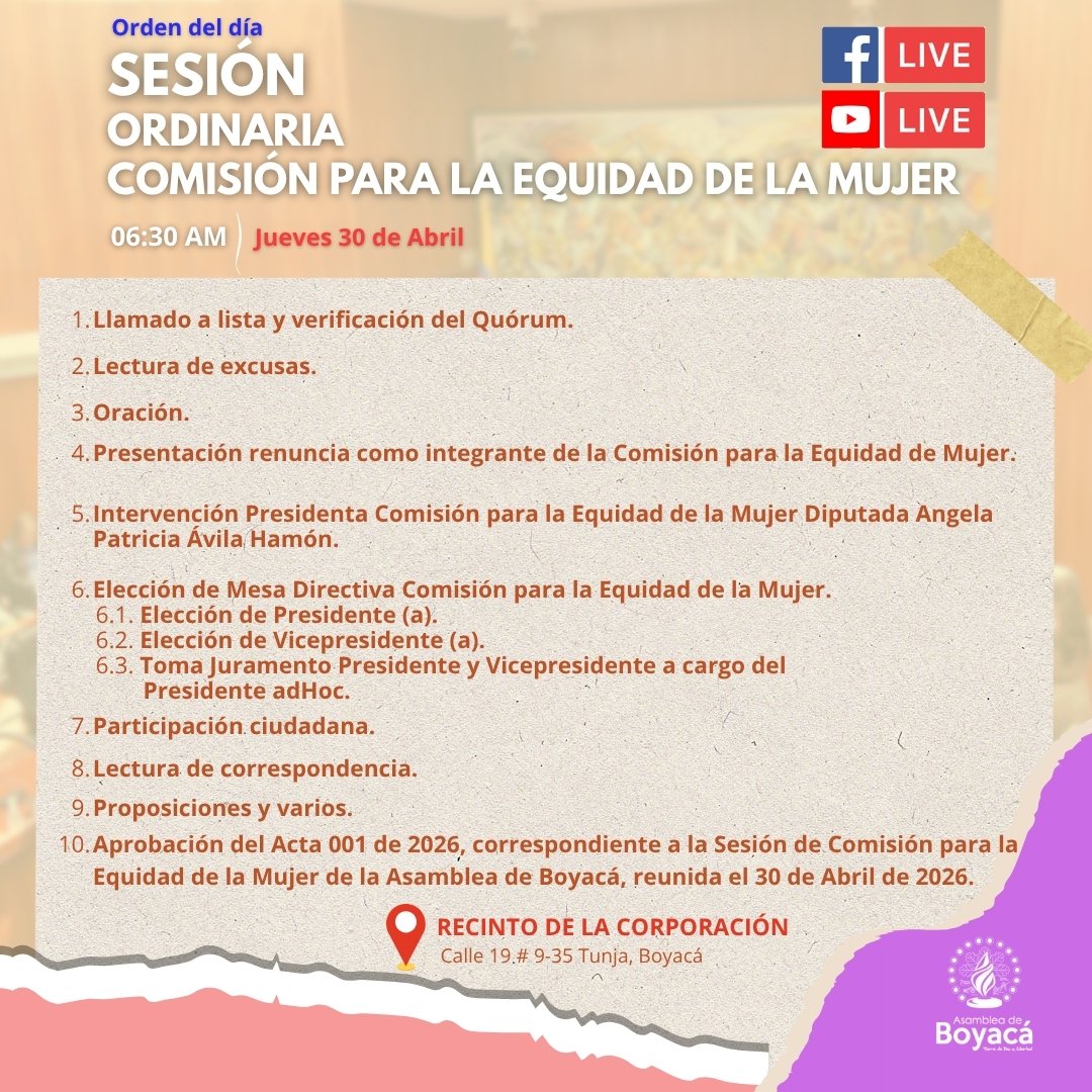 ASAMBLEA DE BOYACÁ tweet media