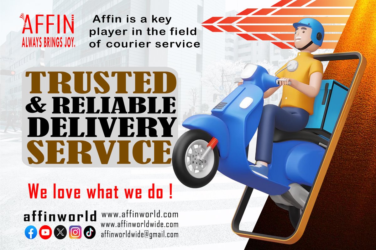 affinpartner's tweet photo. Delivering efficiency, speed, and reliability every mile of the way.

#AffinLogistics #ReliableDelivery #SupplyChain #LogisticsExcellence #OnTimeEveryTime https://t.co/EhKGPKYG34