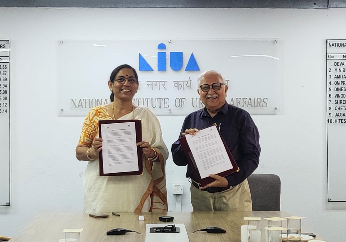 NIUA_India's tweet image. @NIUA_India signed a Memorandum of Understanding with @PRIA_India, to jointly advance research &amp;amp; policy interventions on #sustainable #urbandevelopment.