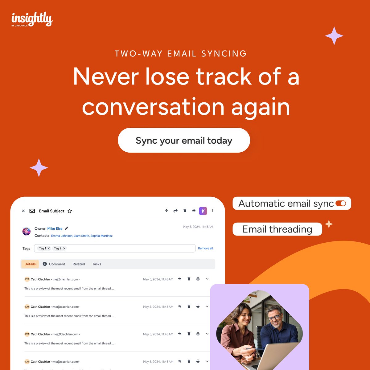 Insightly CRM by Unbounce tweet media