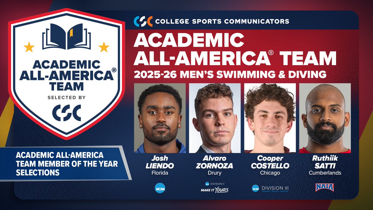 Academic All-America®, selected by CSC tweet media