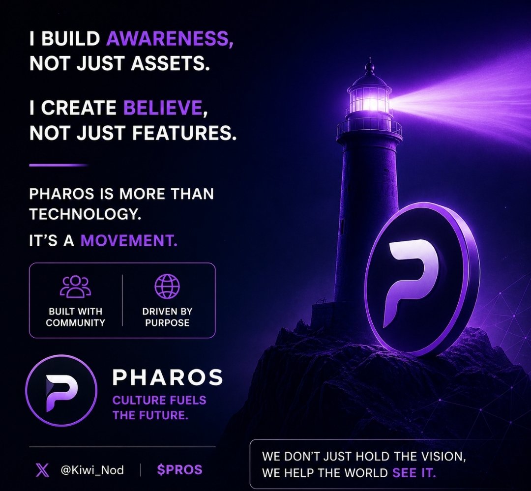 Hobby3344's tweet photo. The strongest projects are not the loudest — they are the most understood.

My role is to help Pharos connect with people in a way that feels clear, relevant, and lasting.

That is how ecosystems scale beyond hype.

$PROS @Kiwi_Nod
0xEcb305DD9208028Ab2e1a08eF16F614Ff3F53aD2 https://t.co/o4Ig7dGl6W