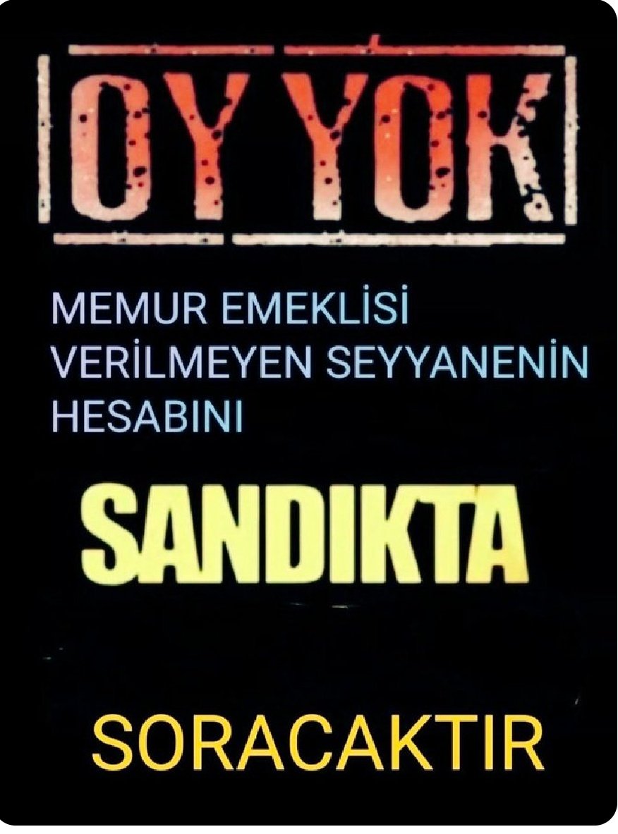 gulmez_gul31294's tweet photo. @RTErdogan AK Parti
Seyyanen ilave ödeme
Bu HAK ‼️
#EmekliMemur'un kanuni hakkıdır
Memur Emeklisi zam değil❗
35 aydır el koyduğunuz yasal SEYYANEN hakkını 
#MemurEmeklisineAdalet
İstiyor
@Akparti 
@tcbestepe 
@AKPartiTBMMGrup 
@MhpTbmmGrubu 
@MHP_Bilgi https://t.co/LIwQ1eJXD2