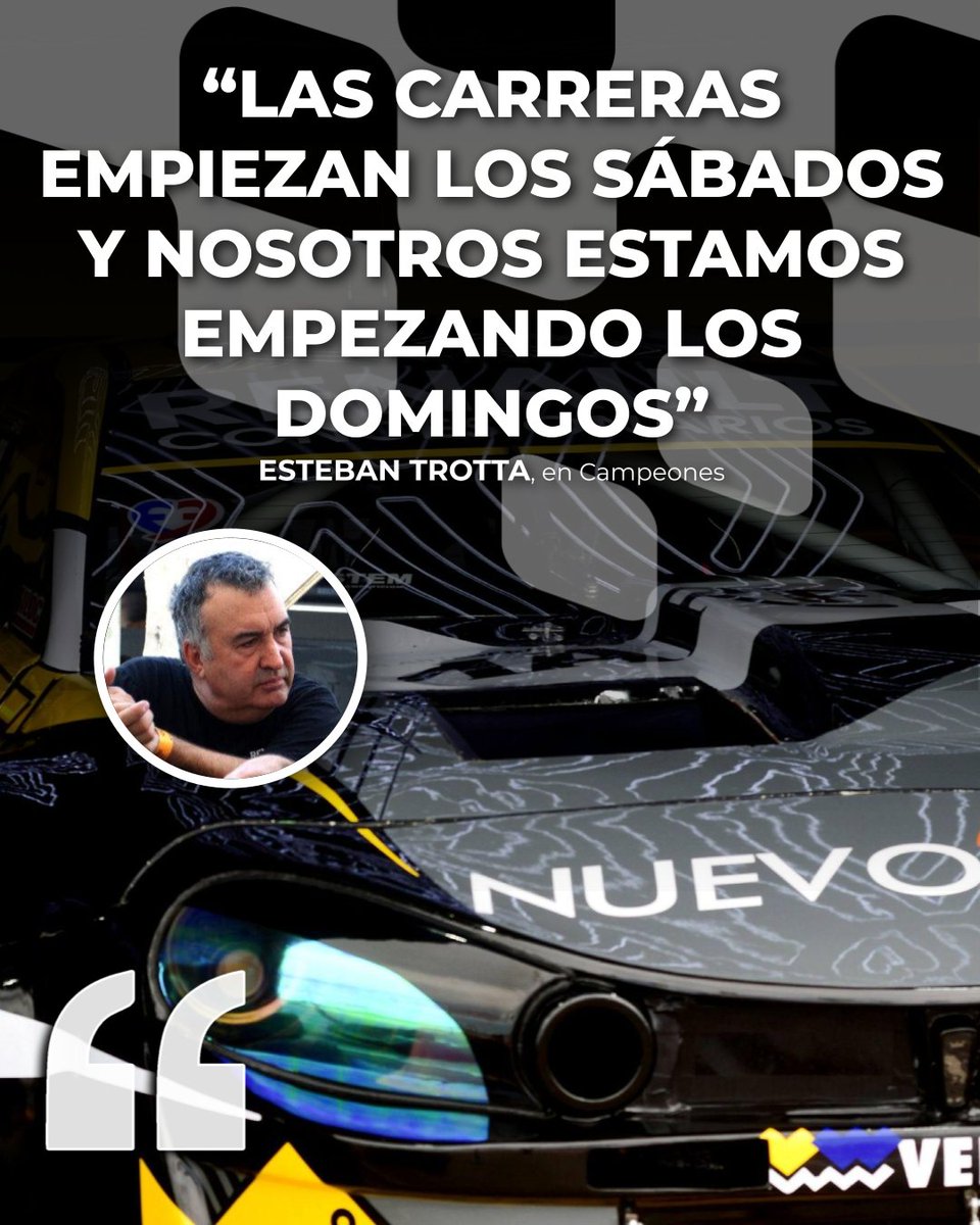 Campeonesnet's tweet image. #TC | 🗣️ Esteban Trotta pasó por los micrófonos de Campeones y analizó el presente de los Torino dentro del Turismo Carretera, donde repasó los motivos por los cuales alternan en su funcionamiento.

🎙️ "Creemos que todavía estamos un pelito atrás de algunas marcas, pero bueno,