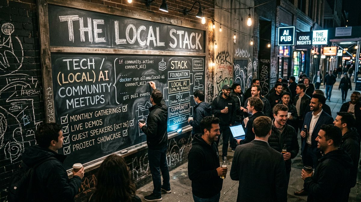 TheLocalStack's tweet image. TOMMOROW! Come and #vibe with us! The Local Stack is hosting a Vibecode Meetup on 30 April in Leuven. Bring a laptop, bring your AI stack. BYOAI. Free. ronspoelstra.be/the-local-stac…