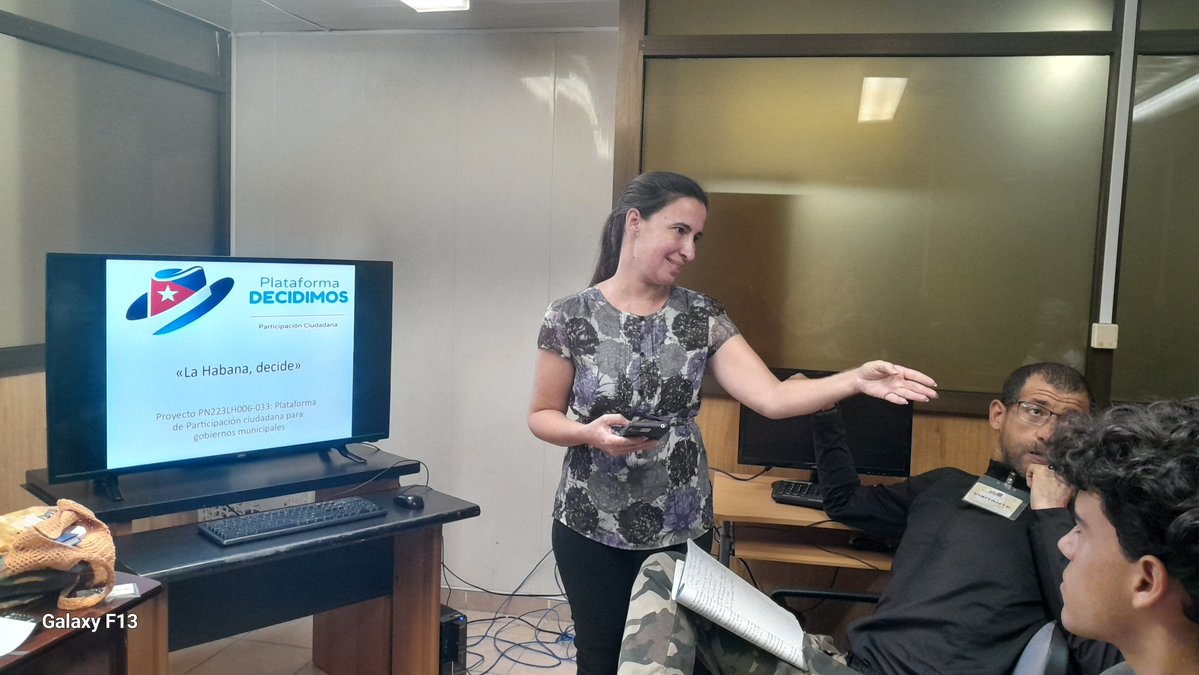 infocaphabana's tweet photo. Este miércoles encuentro en #InfoCAPHabana con estudiantes y profesores de la @CujaeRedSocial, en la creación de una plataforma de participación ciudadana a nivel municipal con participación activa de los delegados del Poder Popular.
#TransformaciónDigital en #Cuba🇨🇺 https://t.co/U98nBKbE2S