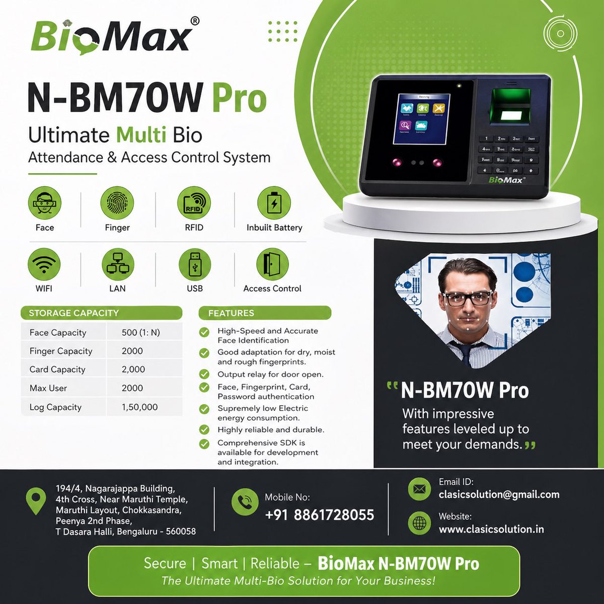 Clasic_solution's tweet image. #biomatric #accesscontrol #securitysolution