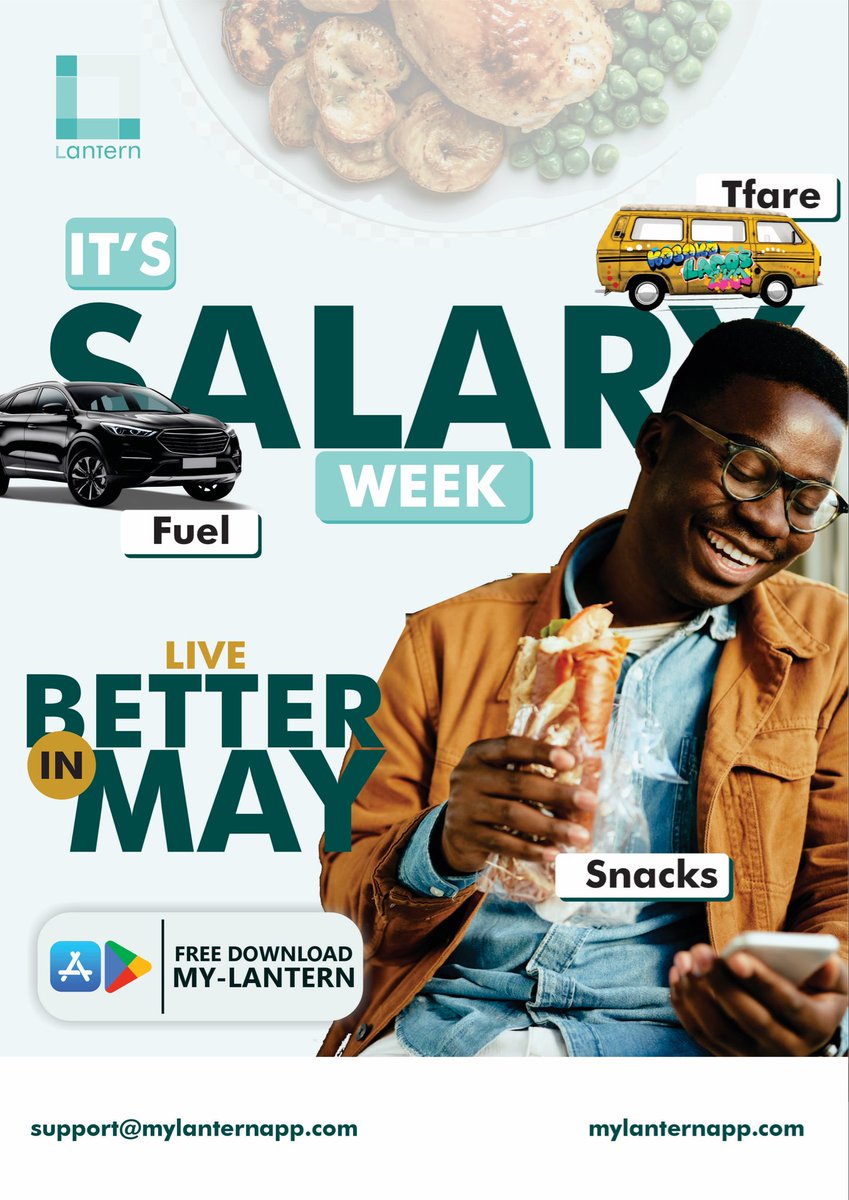 mylanternapp's tweet photo. So much to settle with your salary!
With Lantern you can have a better month.
Control your money. https://t.co/5v8UnMdInL