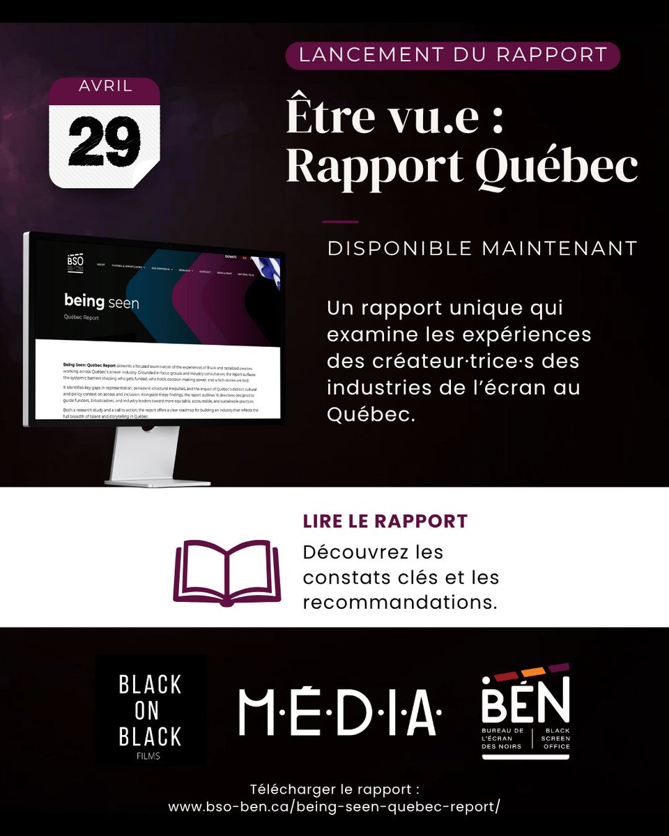 Black Screen Office | Bureau de l'écran des Noirs tweet media