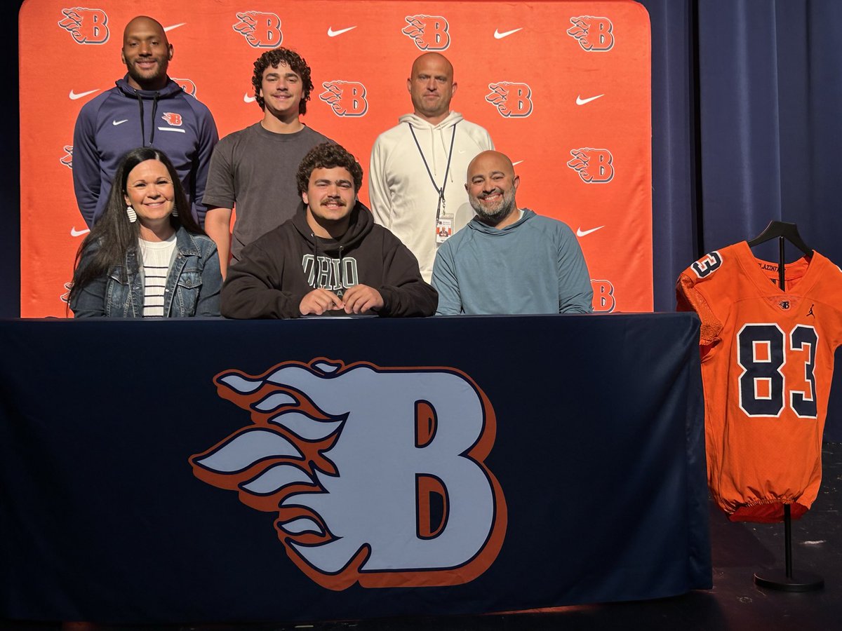 BlackmanFtball's tweet photo. Congratulations to our Second round of football signees. Makari Abernathy - Westminster; Ethan Najm - Ohio University; Jabari Kemp - Mount Saint Joseph; and Lathan Alsup - Manchester University https://t.co/0KUww6JdY4