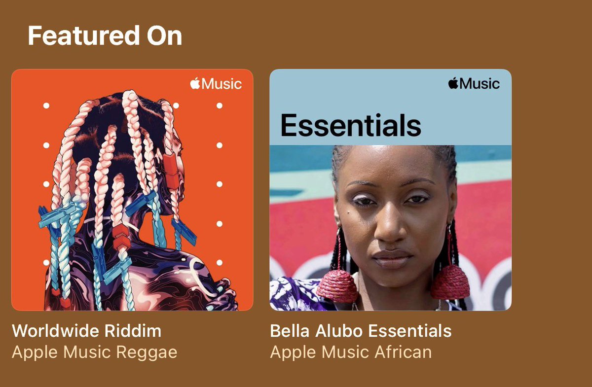 BellaAlubo's tweet photo. Much love 🧡 @AppleMusic 

https://t.co/q2H5QX1R7R https://t.co/DxlWodC6xt
