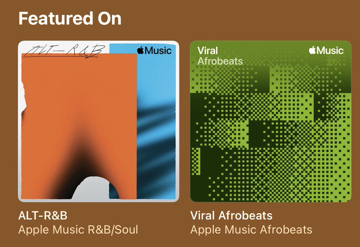 BellaAlubo's tweet photo. Much love 🧡 @AppleMusic 

https://t.co/q2H5QX1R7R https://t.co/DxlWodC6xt