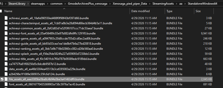 TheOneFrye's tweet photo. Pied piper is finally out on Steam. Funnily enough it's made in Unity which means an English translation should be trivial since the data is mostly contained in the Addressables folder.. Maybe 'file_assets_all' bundle is where the original text data is stored? Happy hunting! ❤ https://t.co/e8FbCcT0UG
