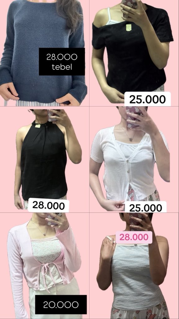 della| wts baju&celana preloved tweet media