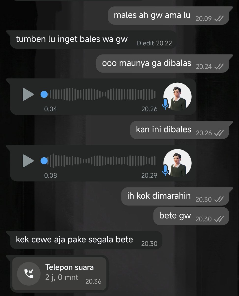 dia psnik ya ngira gw bete