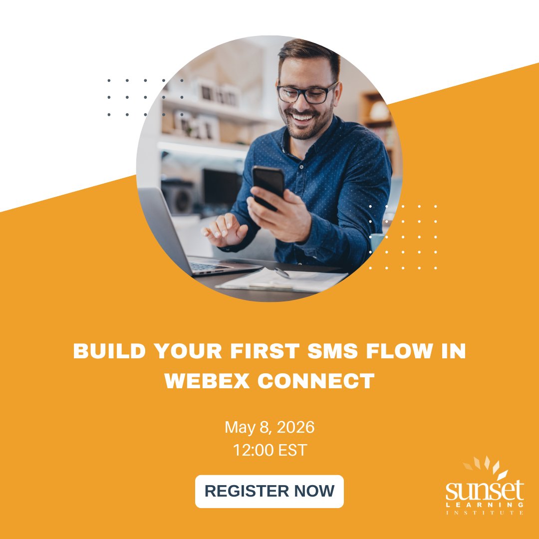 Want to automate SMS without overcomplicating it? Join Jed Demeule for a hands-on Tech Talk showing how easy it is to build &amp; deploy SMS automation with Webex Connect. In a live demo, you’ll see exactly how automated workflows are created and launched. bit.ly/4sJhKAg