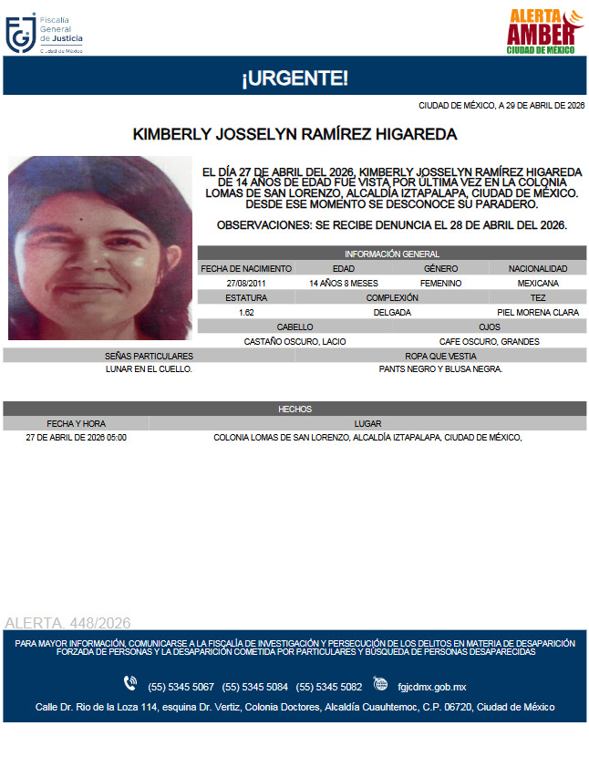 Alerta Amber CDMX tweet media