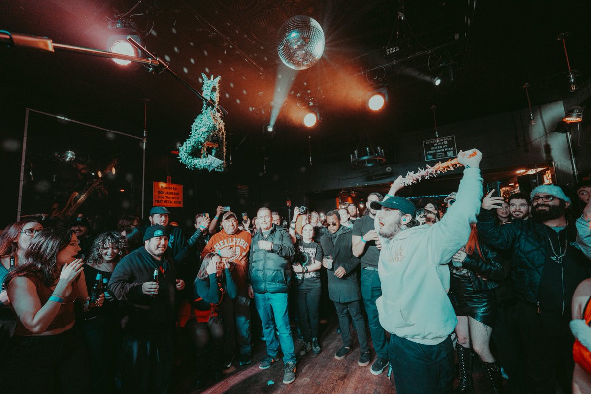 dylanmonument's tweet photo. We’ve done just about everything people expect bands to do at live shows. All that was left was to get a freaking piñata 🎊

📸: @AJCPhotographee 

#vocalist #singer #fyp #metalmusic #metalband https://t.co/cFELHAfpqQ