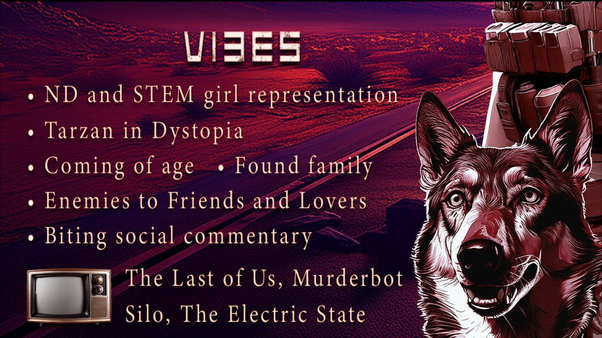 Kestrel_Bates's tweet photo. A dystopian retelling of Tarzan seen through the eyes of a neurodivergent girl raised by robots. She's the only one that can fix the broken human world she's been hidden from, but do they deserve it? 
#QuestPit (1) #W #YA #SF #WritingCommunity #AmQuerying #Dystopian #AgentsGuide https://t.co/v6VICN766Q