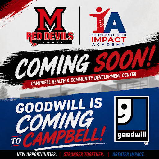 CCSDRedDevils's tweet photo. Campbell City Schools Partner with Goodwill...
New location will provide retail services, workforce training, and real‑world learning for...
​​​​​​​Campbell, Ohio — Campbell City Schools is proud to announce a...
https://t.co/GkpQ8mxEKl https://t.co/1IOvNb3Upt