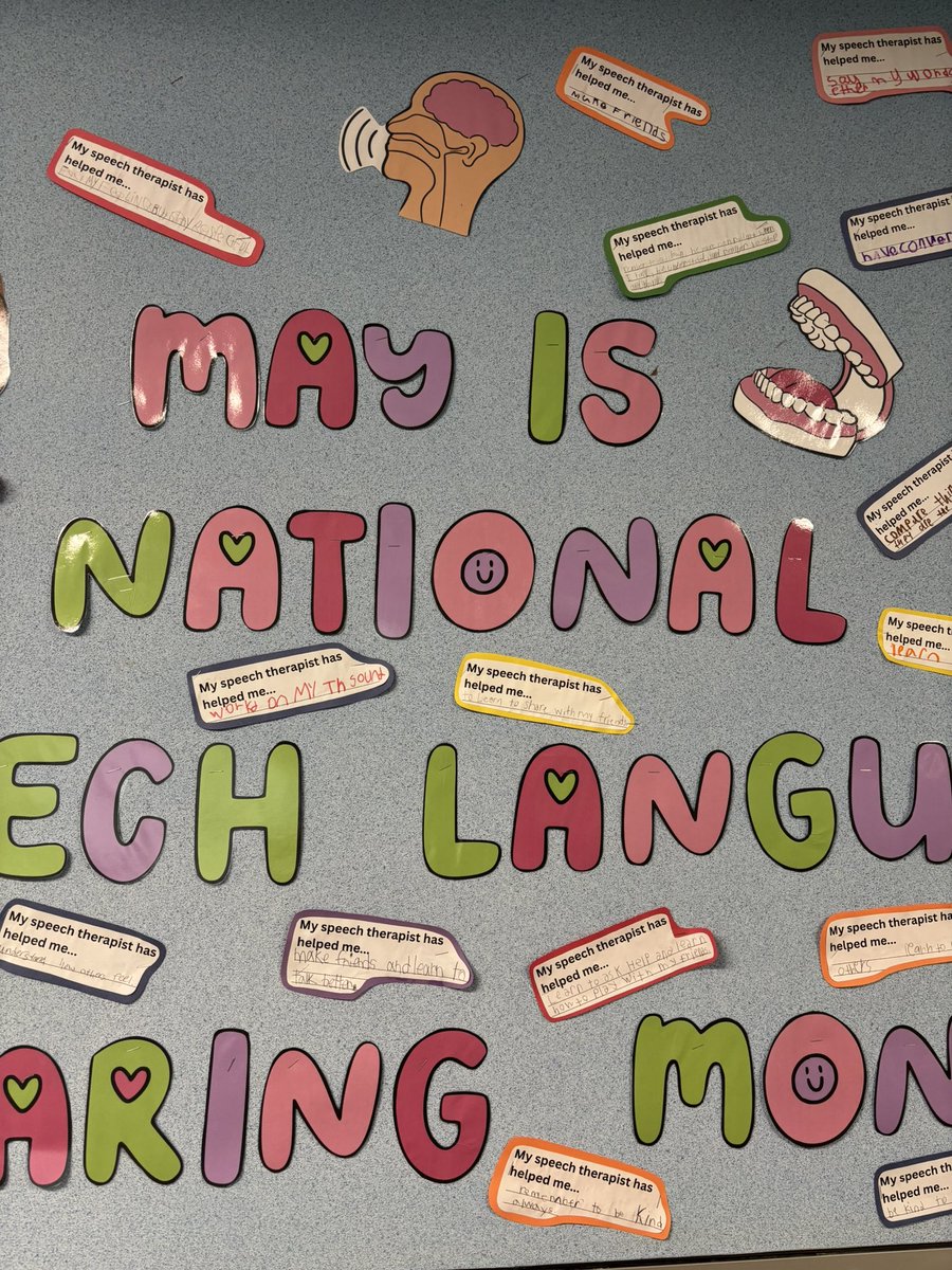 egelsner's tweet image. Friday is the first day of National Speech Language Hearing Month. I am grateful for all my SLP buddies who help kiddos become functional communicators everyday, but especially this month!!! 🦻🏽👄💭🧩🩵

@OLE_Leopards #NSLHM #Speech #Gratitude #SLP